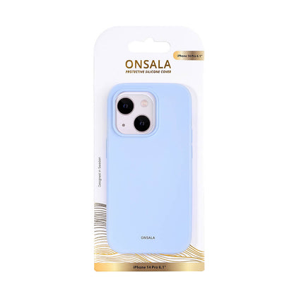 Onsala Backcover Silicone iPhone 14 Pro 6,1" Light Blue