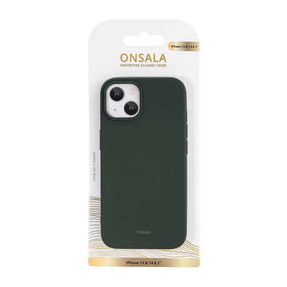 Onsala Back Sil Touch Recycled Mag Serie iPhone 13/14/15 Olive Green