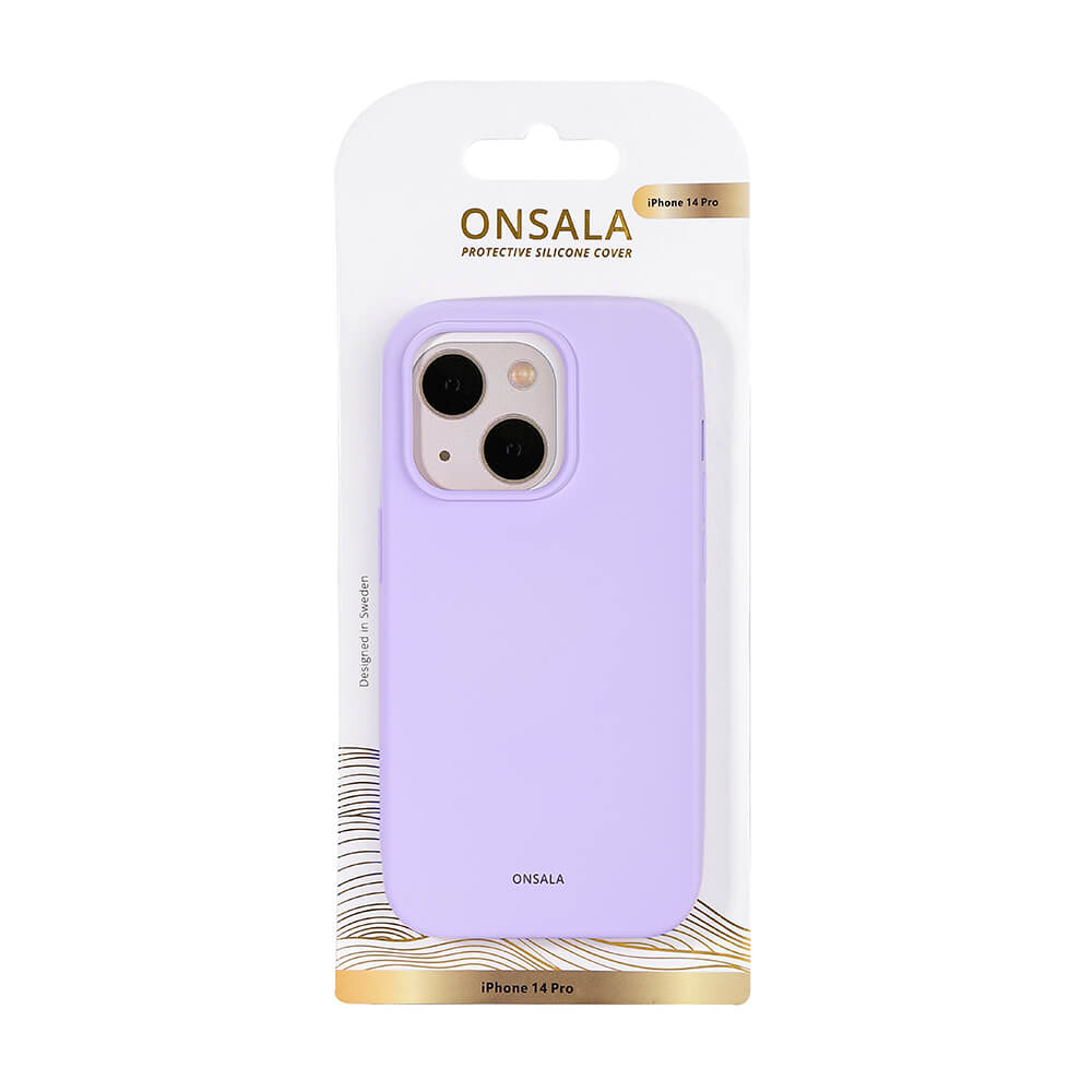 Onsala Backcover Silicone iPhone 14 Pro 6,1" Purple