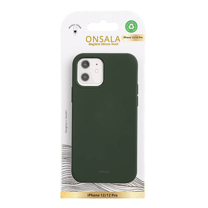Onsala Backcover Sil Touch iPhone 12/12 Pro Olive Green