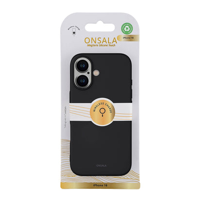 Onsala Back Sil Touch Recycled Mag Serie iPhone 16 Black