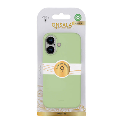 Onsala Back Sil Touch Recycled Mag Serie iPhone 16 Lime