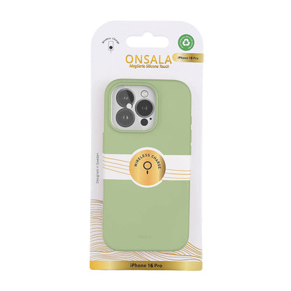 Onsala Back Sil Touch Recycled Mag Serie iPhone 16 Pro Lime