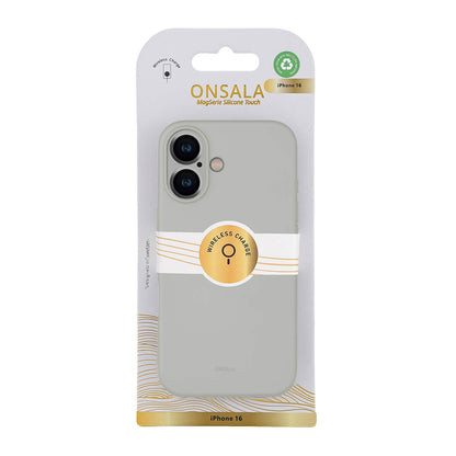 Onsala Back Sil Touch Recycled Mag Serie iPhone 16 Concrete