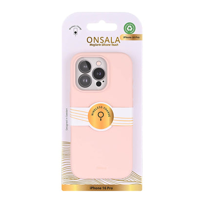 Onsala Back Sil Touch Recycled Mag Serie iPhone 16 Pro Chalk Pink