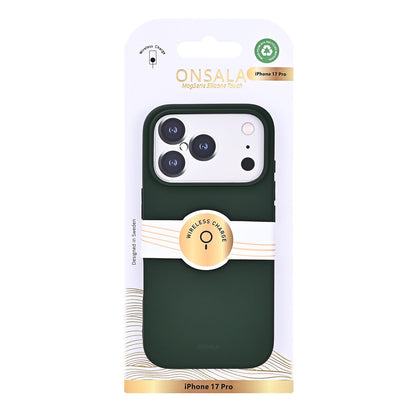 Onsala Back Sil Touch Recycled Mag Serie iPhone 17 Pro Olive Green