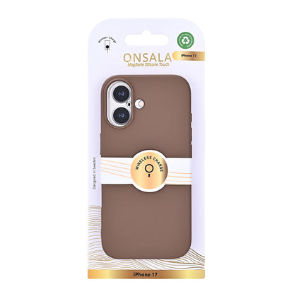 Onsala Back Sil Touch Recycled Mag Serie iPhone 17 Chocolate