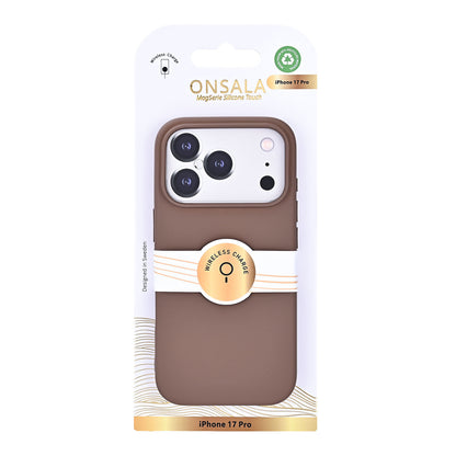 Onsala Back Sil Touch Recycled Mag Serie iPhone 17 Pro Chocolate