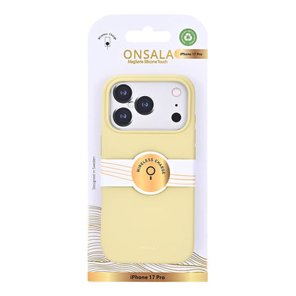 Onsala Back Sil Touch Recycled Mag Serie iPhone 17 Pro Lemon