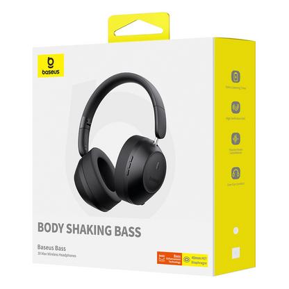 Baseus Bass 30 Max Wireless Headphones - Svart