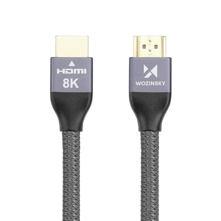 Wozinsky HDMI 2.1 Kabel 8K 60 Hz 48 Gbps / 4K 120 Hz / 2K 144 Hz 1 m Silver (WHDMI-10)