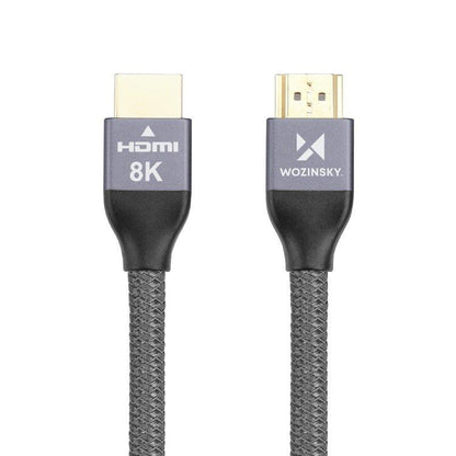 Wozinsky HDMI 2.1 Kabel 8K 60 Hz 48 Gbps / 4K 120 Hz / 2K 144 Hz 1 m Silver (WHDMI-10)
