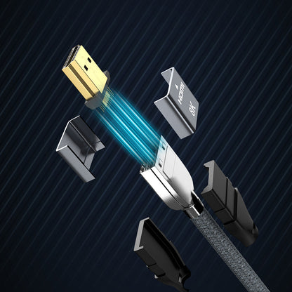 Wozinsky HDMI 2.1 Kabel 8K 60 Hz 48 Gbps / 4K 120 Hz / 2K 144 Hz 2 m Silver (WHDMI-20)