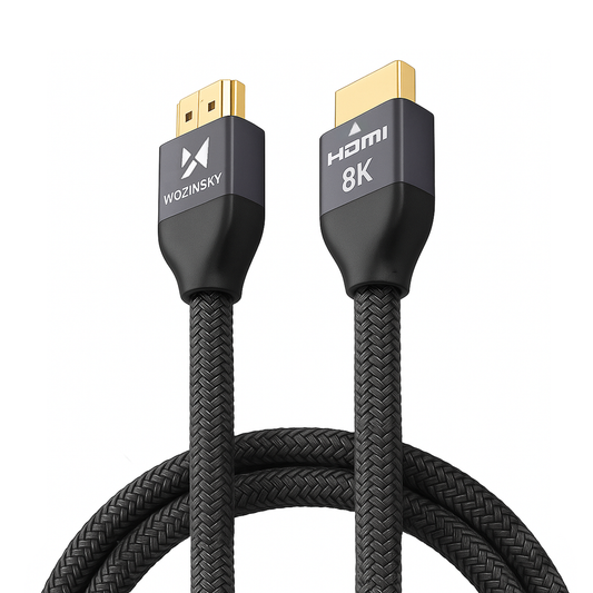Wozinsky HDMI 2.1 Kabel 8K 60 Hz 48 Gbps / 4K 120 Hz / 2K 144 Hz 2 m Silver (WHDMI-20)