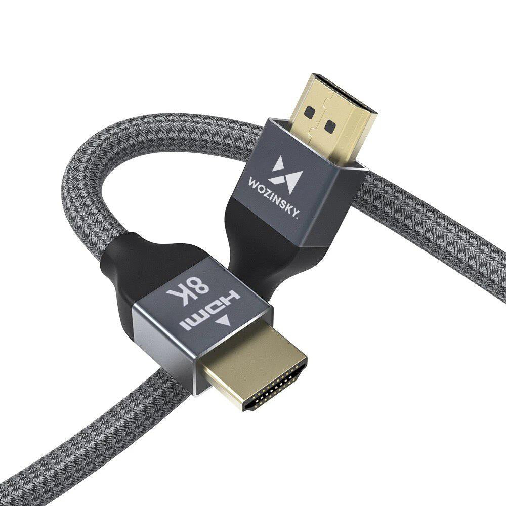 Wozinsky HDMI 2.1 Kabel 8K 60 Hz 48 Gbps / 4K 120 Hz / 2K 144 Hz 3 m Silver (WHDMI-30)
