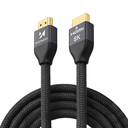 Wozinsky HDMI 2.1 Kabel 8K 60 Hz 48 Gbps / 4K 120 Hz / 2K 144 Hz 5 m Silver (WHDMI-50)