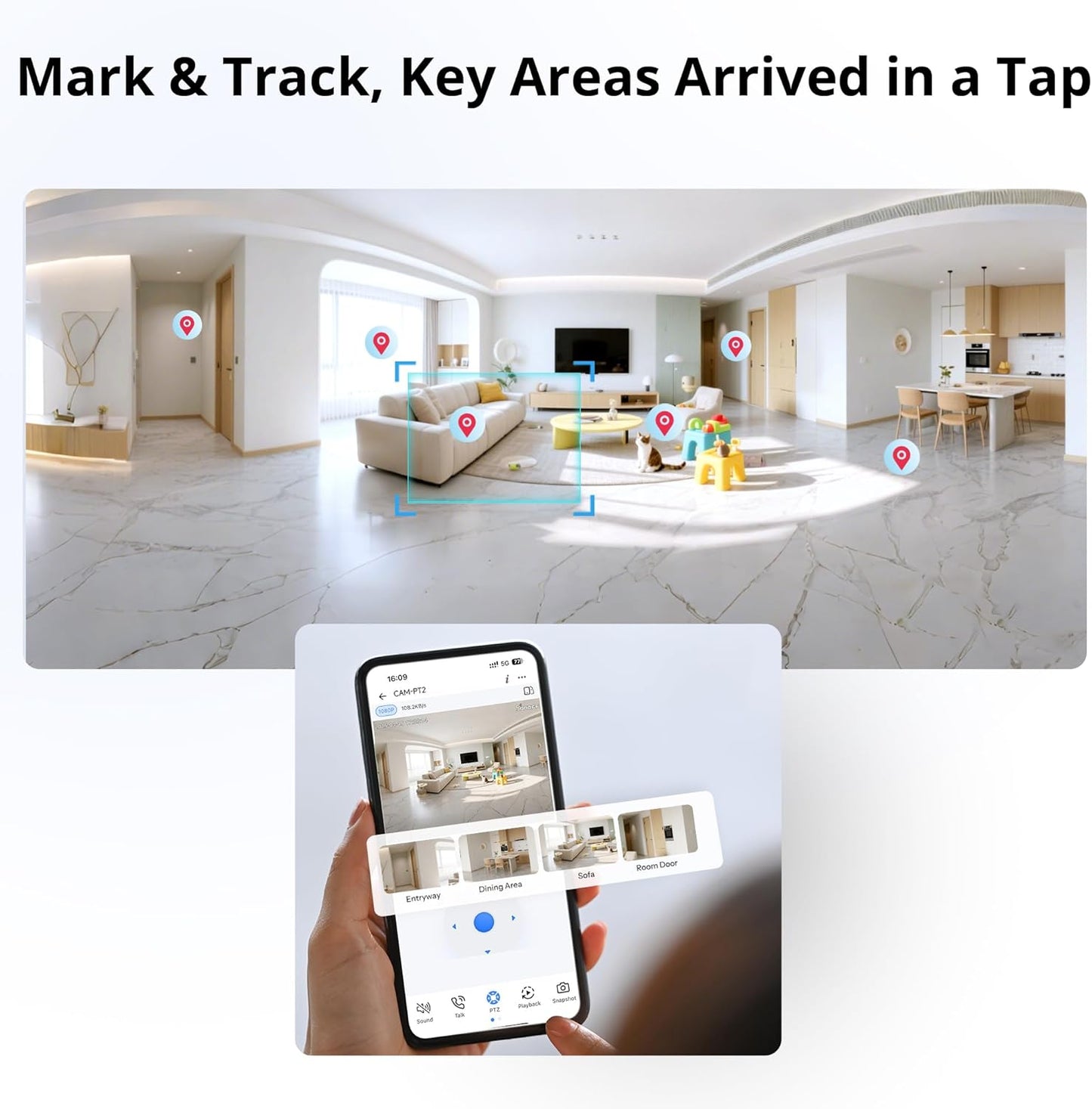 Smart Camera WiFi Sonoff CAM-PT2 2MP