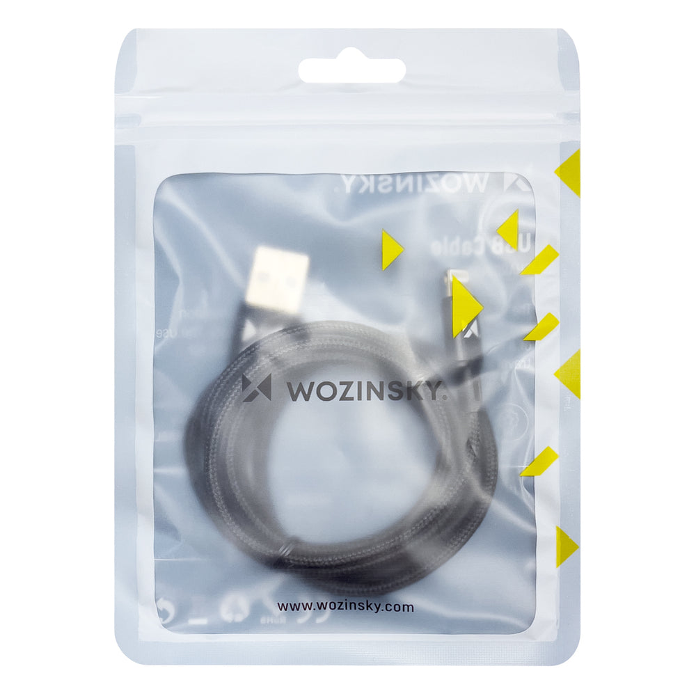Wozinsky-kabel USB - Lightning 2,4A 1m svart (WUC-L1B)