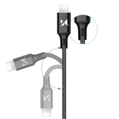 Wozinsky-kabel USB - Lightning 2,4A 1m svart (WUC-L1B)