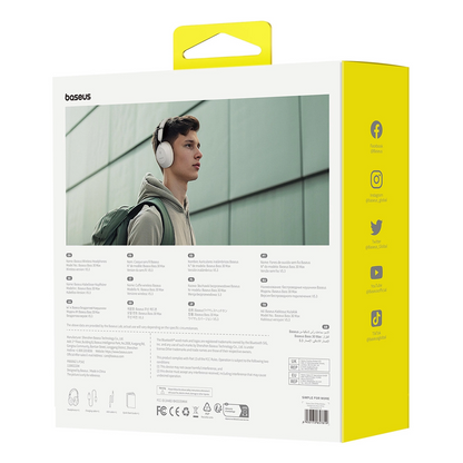 Baseus Bass 30 Max Wireless Headphones - Vit
