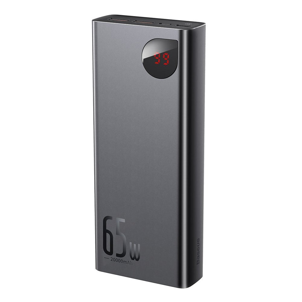 Baseus Adaman powerbank 2x USB / 1x USB Type C / 1x micro USB 20000mAh 65W Quick Charge 3.0 Power Delivery black