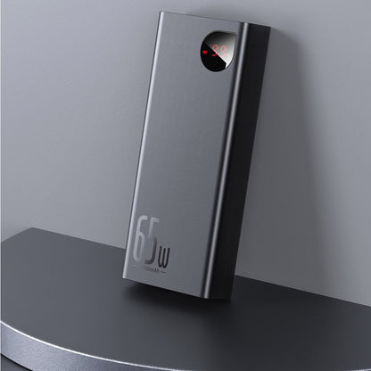 Baseus Adaman powerbank 2x USB / 1x USB Type C / 1x micro USB 20000mAh 65W Quick Charge 3.0 Power Delivery black