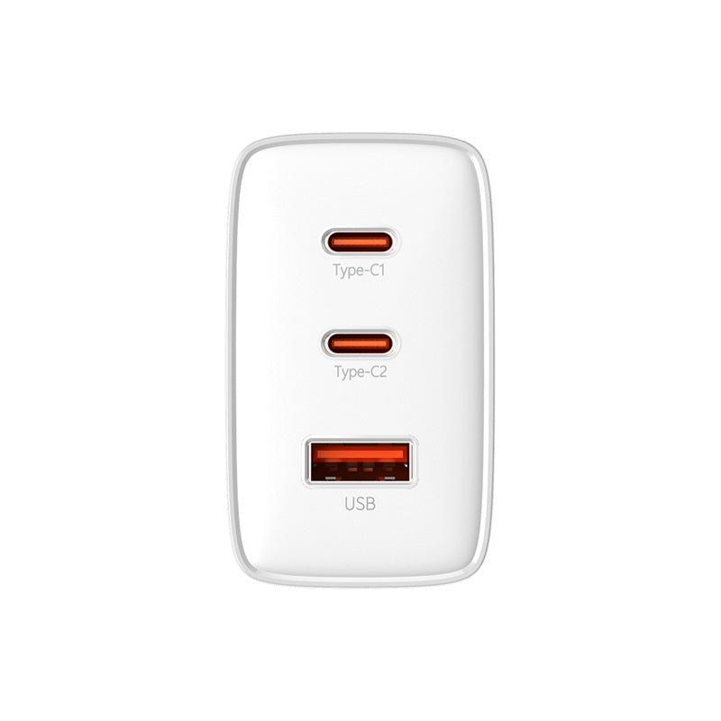 Baseus Cube Pro 65W GaN charger 2x USB-C USB-A - white