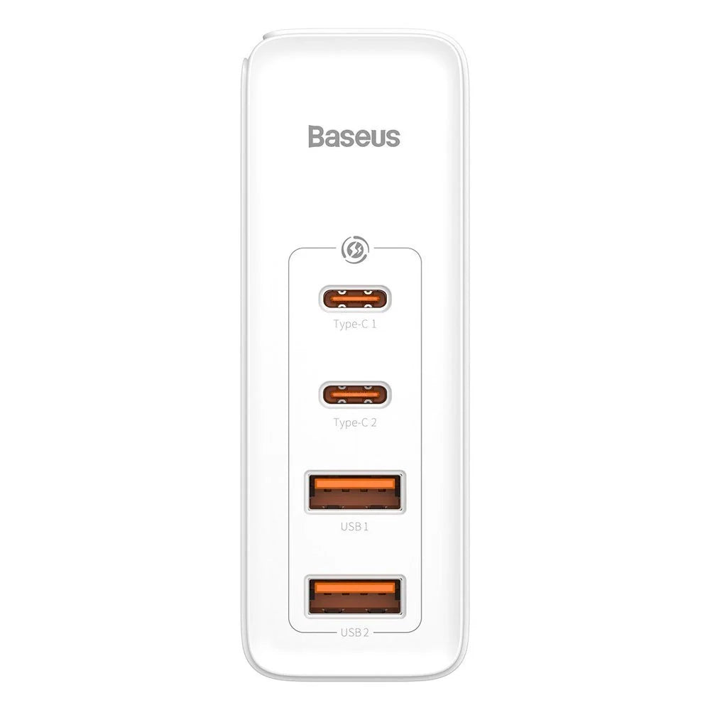 Baseus GaN2 Pro snabbladdare 100W USB / USB Typ C Quick Charge 4+ Strömförsörjning vit