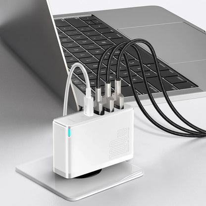 Baseus GaN2 Pro snabbladdare 100W USB / USB Typ C Quick Charge 4+ Strömförsörjning vit
