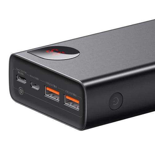 Baseus Adaman powerbank 2x USB / 1x USB Type C / 1x micro USB 20000mAh 65W Quick Charge 3.0 Power Delivery black