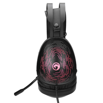 Marvo gaming headset m/mic. Svart/röd