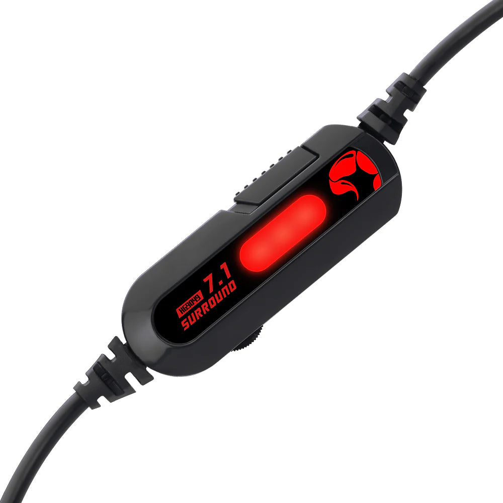 Marvo gaming headset m/mic. Svart/röd